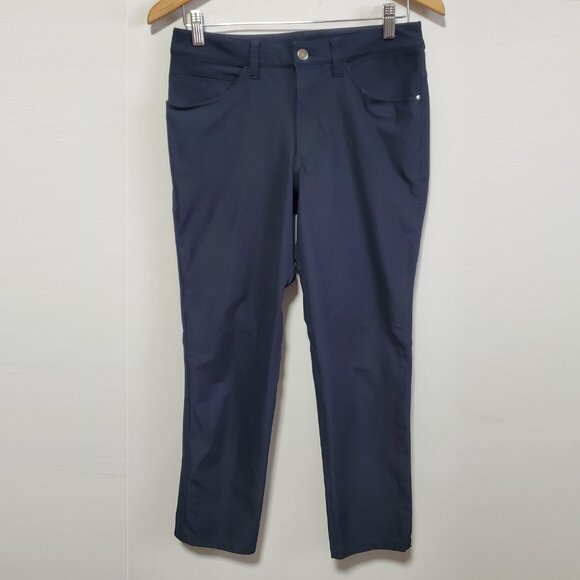 LULULEMON ABC Pant Classic Straight Leg Warpstreme Stretch Navy Men's 28 x 29" - Picture 2 of 15